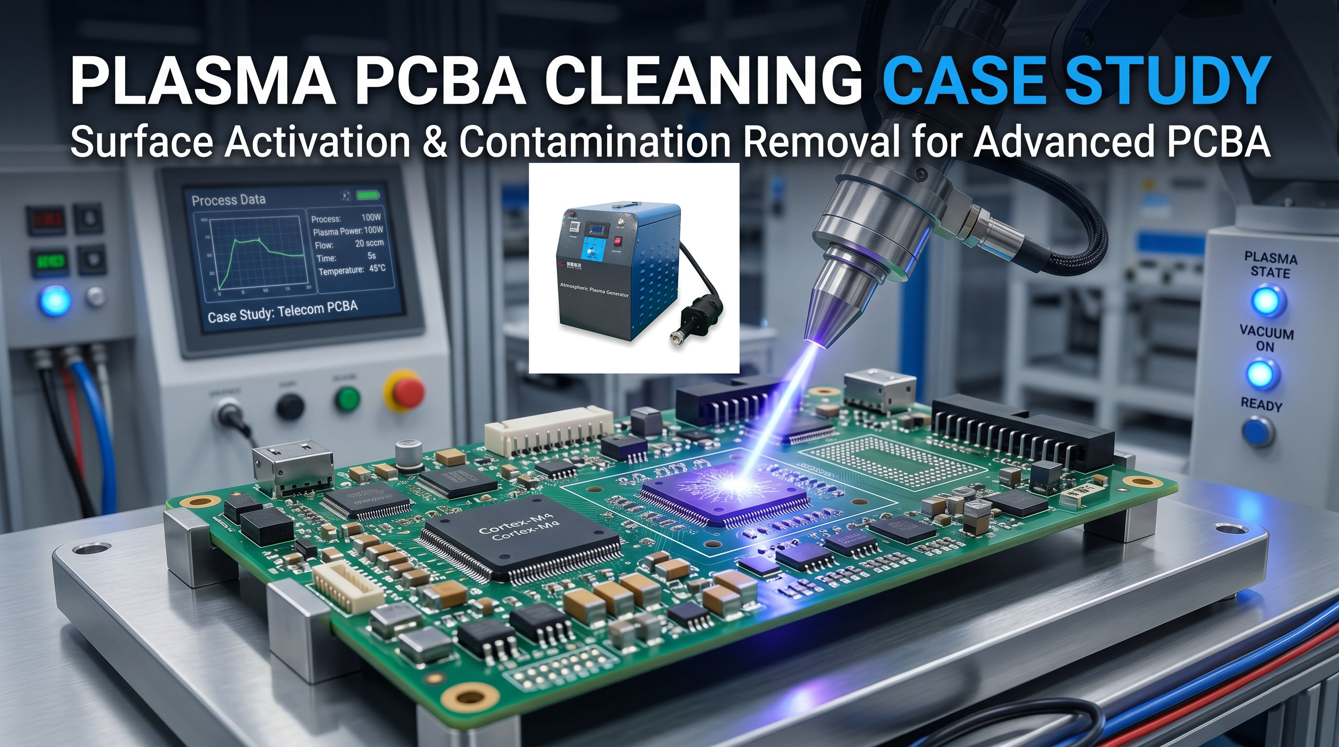 Plasma surface cleaning and treatment machine PCBA development and finished product sales